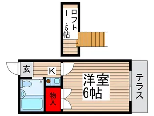 ミルフォイユ常盤平【1階】の間取り