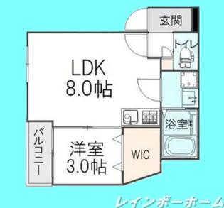 ルピナス北松戸【1階】の間取り
