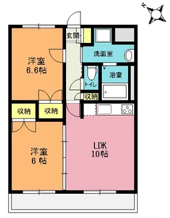 マルイチパラッツォエスト【2階】の間取り