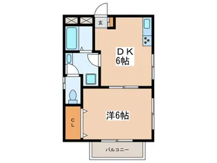 CHENONCEAU【2階】の間取り