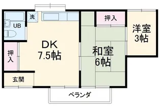コーポハルミ【2階】の間取り