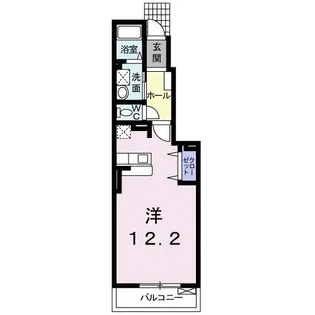 サンフラワー三池【1階】の間取り