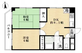 クレストイチノエ【3階】の間取り