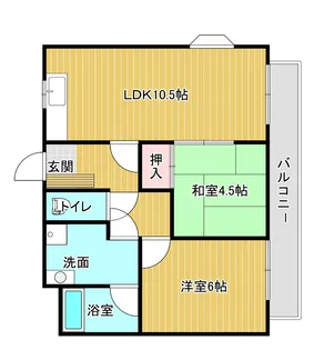 レジデンス光洋II【4階】の間取り