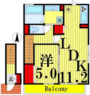ベルポエーム【2階】の間取り