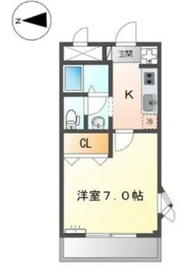 グランシャリオ(大門)【2階】の間取り