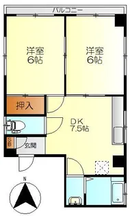 中本ビル【4階】の間取り