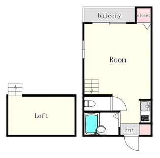 アーバンサイト博多【2階】の間取り