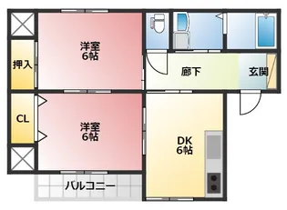 メゾンスルガビル【3階】の間取り