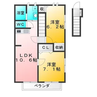 メゾンドリッシュ井荻【2階】の間取り