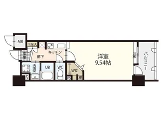 セントヒルズ段原【6階】の間取り
