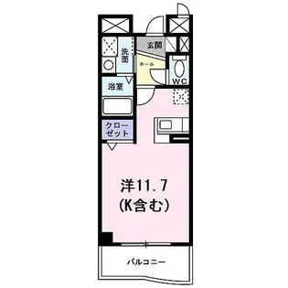 ディアコート広野【2階】の間取り