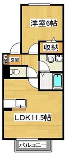 セレーノ西船【1階】の間取り
