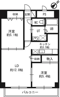 ブライトン琴似【6階】の間取り