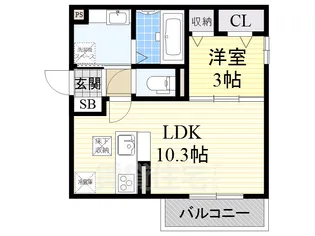 エクシードティアラ【1階】の間取り