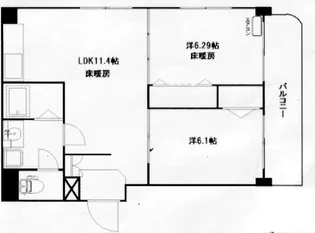 レイハート百人町【4階】の間取り
