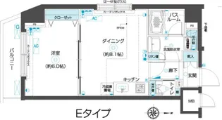フェニックス武蔵関参番館【8階】の間取り