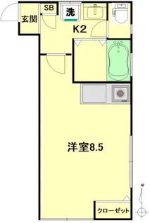 目黒アパート【1階】の間取り