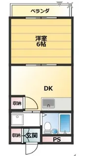 サンハイツ多井田C棟【2階】の間取り