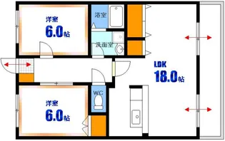 ロイヤル竜王【9階】の間取り