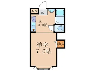 メーベルハイツA【3階】の間取り