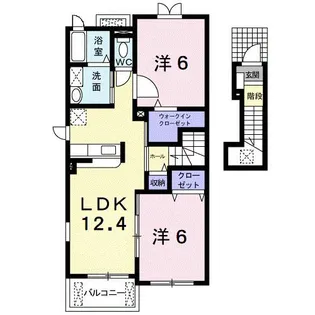 アクティフD【2階】の間取り