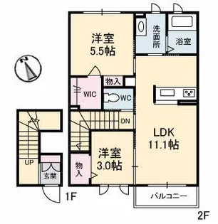 リラフォート望町【2階】の間取り