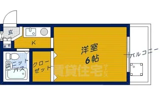 シティパレスあやめ池P-8【3階】の間取り