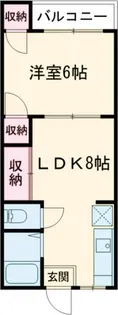 ハイツリッチ前橋B【2階】の間取り