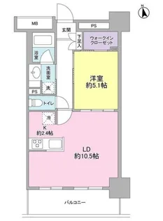 スタイリオ品川中延【4階】の間取り