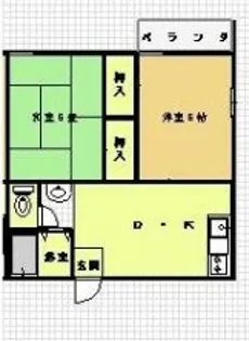 ハイツマノ【1階】の間取り