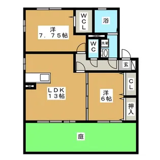 和の家 G棟【1階】の間取り