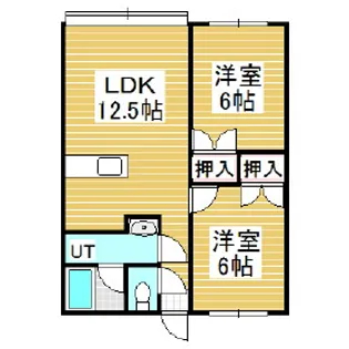 ピース【2階】の間取り