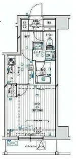 ライズコート住吉【6階】の間取り
