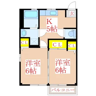 ガーデンプレイス広瀬 D棟【1階】の間取り