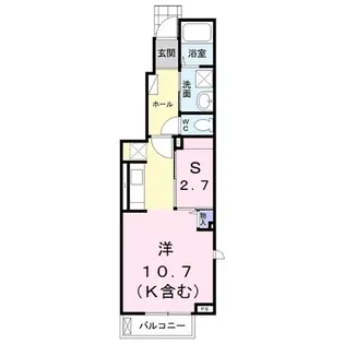 メゾン・ド・ルミエール B【1階】の間取り