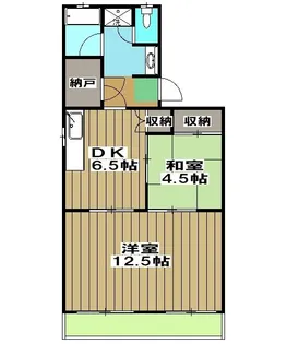 水掛西村ハイツ【2階】の間取り