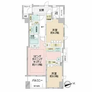 ATLAS西荻窪レジデンス【2階】の間取り