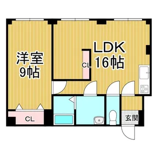 グランドール水元【1階】の間取り