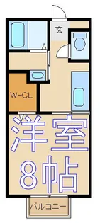 シャルマンドミール2【2階】の間取り