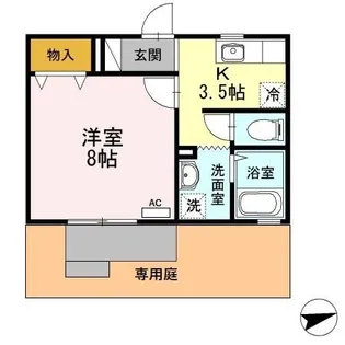 セジュールONE【1階】の間取り
