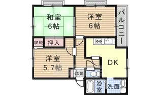 アドザックス北野【2階】の間取り