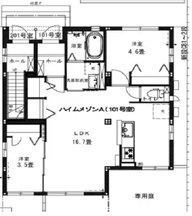 ハイムメゾン【1階】の間取り