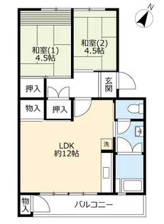UR郡山駅前【3階】の間取り