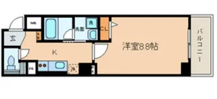 ボヌールT.Y【4階】の間取り