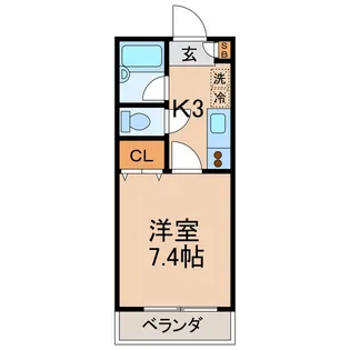 コーポサトック上星川【1階】の間取り