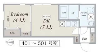 CREAL住吉【5階】の間取り