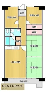 ベルエール宇部文京町【3階】の間取り