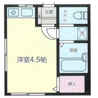 ブラウンハイツ【1階】の間取り