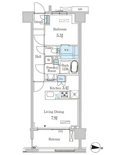 オアーゼ池上テラス【6階】の間取り